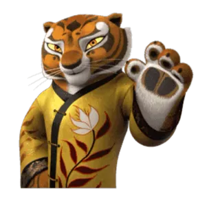 👋 Tigress Kung Fu Panda tigress, kung fu panda, animal, cartoon, character telegram sticker