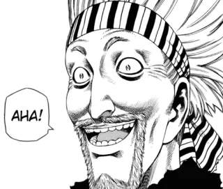 😏 AHA! Manga, Anime, Twarz, Śmiech, Wyraz, Postać, Komiks telegram sticker