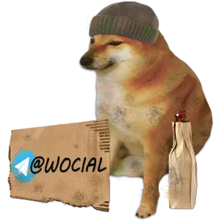 📦 @wocial 犬, ミーム, ソーシャルメディア, Telegram telegram sticker