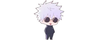 ✨ Gojo Satoru Jujutsu Kaisen Anime, Chibi, Gojo, Satoru, Jujutsu Kaisen, Charakter telegram sticker