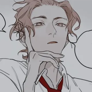 🍢 man, cartoon, illustration, portrait, drawing telegram sticker