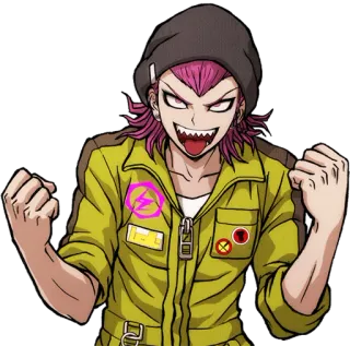 😛 Kazuichi Souda Danganronpa Anime, Personnage, Kazuichi Souda, Danganronpa telegram sticker