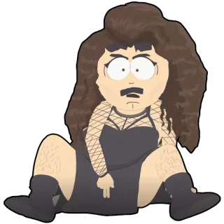 👅 Randy Marsh South Park ランディ, マシュ, サウスパーク, ドラァグ, 女性 telegram sticker