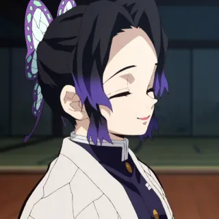 🦋 Shinobu Kocho Demon Slayer Аниме, Клинок, рассекающий демонов, Шинобу Кочо, Бабочка, Манга telegram sticker