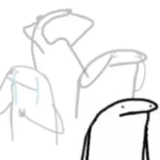 😿 meme, cartoon, simple, crying, sad telegram sticker