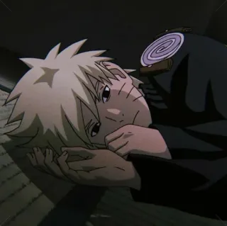 🍥 Naruto Uzumaki Naruto Аниме, Грустный, Лежащий, Наруто, Узумаки telegram sticker
