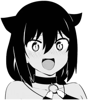 😍 anime, catgirl, manga, kawaii, neko, cute, cartoon whatsapp sticker