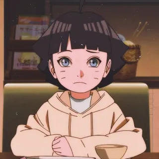 🌌 Himawari Uzumaki Naruto anime, manga, himawari uzumaki, naruto, cute, cartoon, character telegram sticker