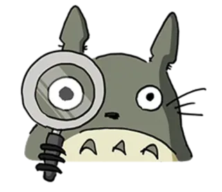 😶 Totoro My Neighbor Totoro totoro, anime, cartone animato, adesivo, animazione, carino, personaggio telegram sticker