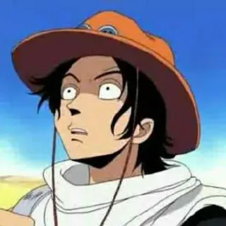 🔥 Portgas D. Ace One Piece Anime, One Piece, Portgas D. Ace, Cartone animato, Personaggio, Adesivo telegram sticker