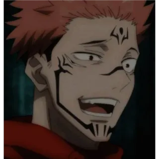 🙂 Ryomen Sukuna Jujutsu Kaisen anime, jujutsu kaisen, sukuna, ryomen sukuna, cursed spirit, sticker, manga telegram sticker