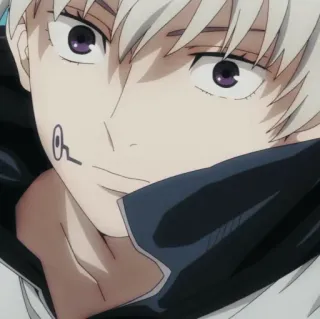 🎭 Toge Inumaki Jujutsu Kaisen Anime, Jujutsu Kaisen, Toge Inumaki, Discurso amaldiçoado, Personagem de anime telegram sticker