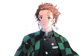 😓 Tanjiro Kamado Demon Slayer Anime, Demon Slayer, Tanjiro Kamado, Personaggio whatsapp sticker