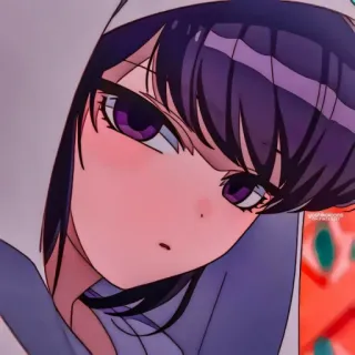 ⛓ Komi Shouko Komi Can't Communicate Anime, Manga, Komi Can't Communicate, Komi Shouko, linda, chica telegram sticker