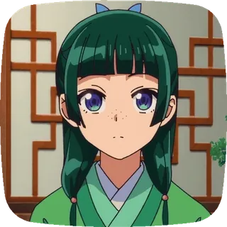 😅 アニメ, カートゥーン, キャラクター, 女の子, ポートレート telegram sticker