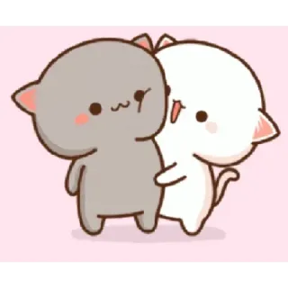 🐼 кот, милый, каваий, очаровательный, мультфильм, животное telegram sticker