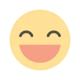 😂 emoji, happy, smile, face, yellow whatsapp sticker