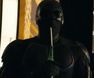 🍺 Black Noir The Boys super-herói, série de tv, dark, mascarado, arma, ninja telegram sticker