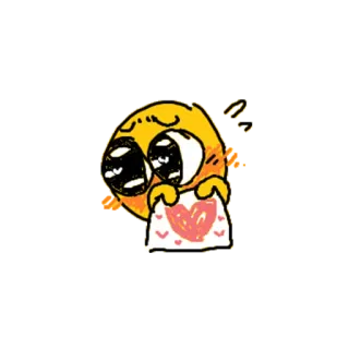 💌 Emoji, Coração, Desenho animado, Amor, Fofo telegram sticker