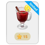 🎁 limited napój, grzane wino, cytryna, cynamon, święto, limitowany whatsapp sticker