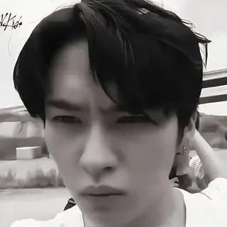🔪 black and white, portrait, kpop, singer, stray kids telegram sticker