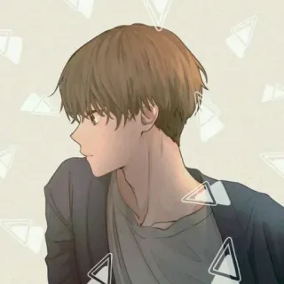 👀 Anime, Kreskówka, Chłopak, Nastolatek, Męski, Portret telegram sticker