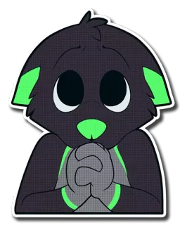 😗 perro, cachorro, animal, lindo, peludo, dibujos animados, pegatina telegram sticker