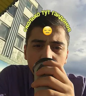 🧐 СКОЛЬКО ТУТ ГАНДОНОВ telegram sticker