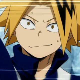 ⚡️ Denki Kaminari My Hero Academia Anime, Personaje, Rayo, Electricidad, Manga, Fanart whatsapp sticker