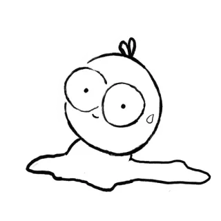 😅 dessin animé, personnage, dessin, blob, mignon, simple telegram sticker