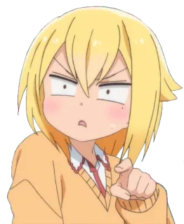 👈 anime, character, manga, confused, funny, animation telegram sticker