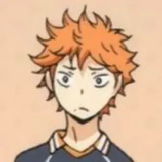 ☀️ Hinata Shoyo Haikyuu!! anime, cartoon, haikyuu, hinata shoyo, character telegram sticker