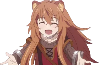🤗 Raphtalia The Rising of the Shield Hero Anime, Carino, Tanuki, Felice, Sorridendo, Raphtalia telegram sticker