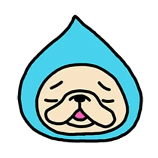 🐶 cane, triste, cartone animato, animale, carino, kawaii telegram sticker