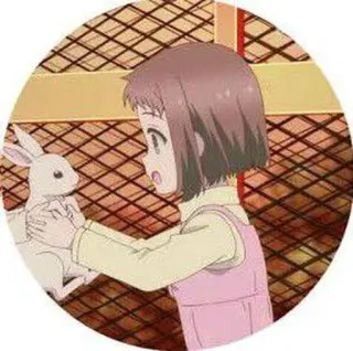 ❤️ Anime, Mädchen, Hase, Süß, Kind, Haustier telegram sticker
