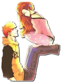😊 anime, romance, couple, cartoon, love, relationship telegram sticker