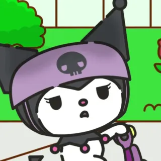 🕸 Kuromi sanrio, cute, anime, kawaii, character telegram sticker