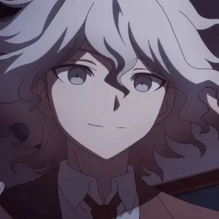 🙂 Nagito Komaeda Danganronpa อนิเมะ, ดันกันรอนปะ, นางิโตะ โคมาเอดะ, ตัวละคร telegram sticker