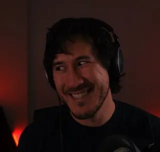 😬 Markiplier Markiplier, Youtubeur, souriant, tête drôle telegram sticker