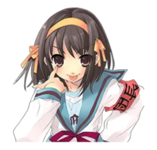 Suzumiya Haruhi no Yuuutsu whatsapp stickers