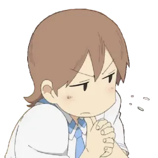 😒 Anime, Personagem, Pensando, Confuso telegram sticker