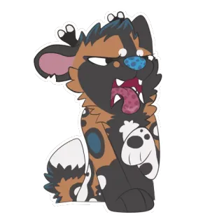 🤢 chien, dessin animé, animal, autocollant, mignon, personnage, animal de compagnie whatsapp sticker