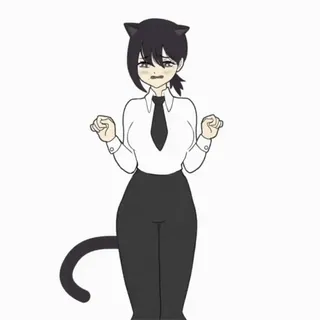π kucing, anime, kawaii, neko, gadis kucing telegram sticker