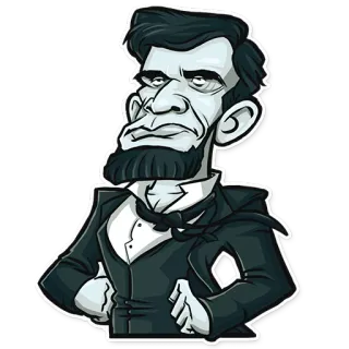 😤 Abraham Lincoln Abraham Lincoln, Président, Lincoln, Homme politique telegram sticker