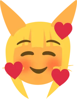 🥰 emoji, amour, mignon, coeurs, joyeux telegram sticker