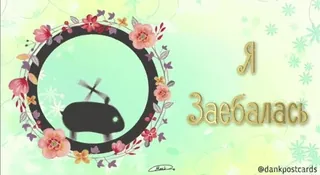 🌟 Я Заебалась russe, texte, mignon, fleurs, dessin animé telegram sticker