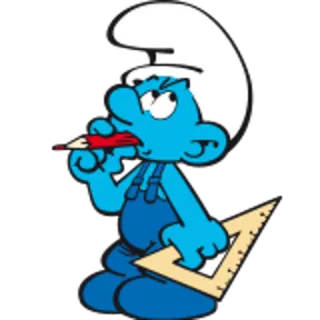 Smurf telegram stickers