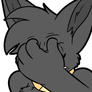 🤦‍♀️ dier, cartoon, emoties, facepalm, furry telegram sticker