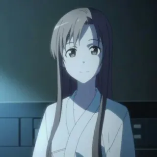 ❄️ Asuna Sword Art Online 애니메이션, 소녀, 소드 아트 온라인, 아스나, 캐릭터, 여성, 일본 애니메이션 telegram sticker