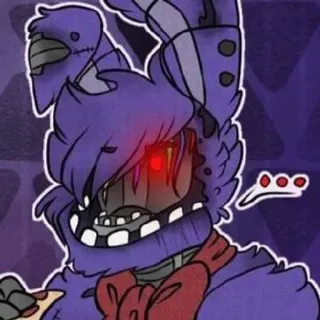 🌟 Bonnie Five Nights at Freddy's Bonnie, Five Nights at Freddy's, FNAF, Animatronique, Horreur whatsapp sticker